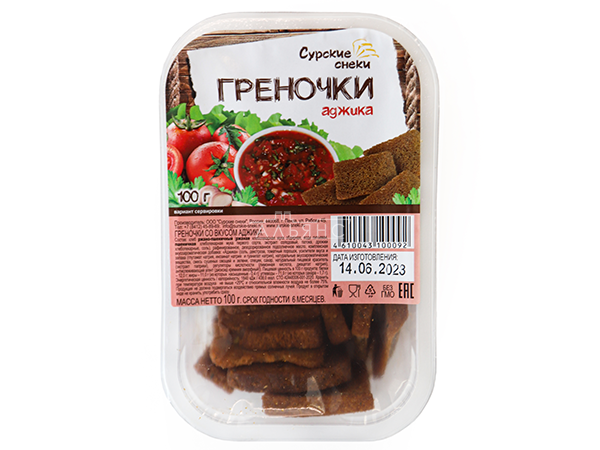 Сурские гренки с Аджикой (100 гр) в Орехово-Зуевое