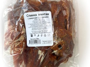 ФЛИНТ Гренки тайский перец: Минтай спинка широкая с перцем (МиЛара)