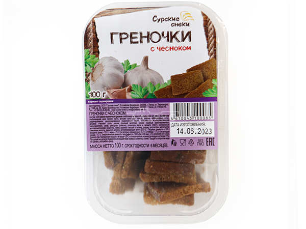 Сурские гренки с Чесноком (100 гр) в Орехово-Зуевое