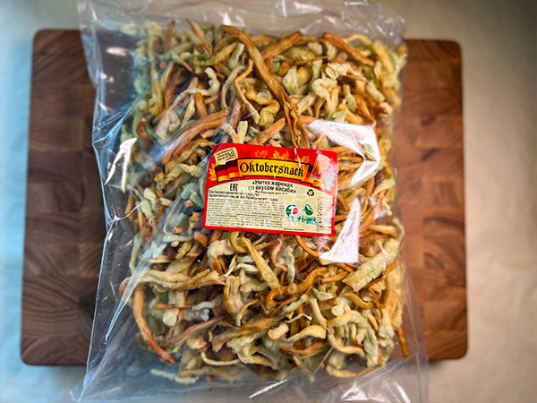 Нитка ЖАРЕНАЯ "Васаби" Oktobersnack 1 кг (сырный продукт) в Орехово-Зуевое
