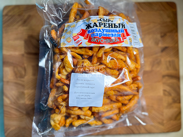 Жареный сыр "ВКУСНЯШКА" со вкусом пармезан (500 гр) в Орехово-Зуевое