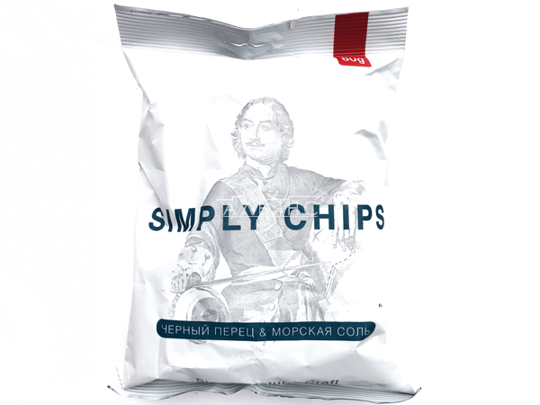 Картофельные чипсы "Simple chips" Морская соль и черный перец 80 гр. в Орехово-Зуевое
